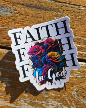 Faith in God Vinyl Sticker