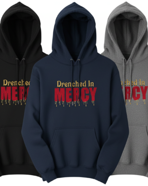 Drenched In Mercy Heavyweight Luxury Streetwear Hoodie – Embroidered Premium Fleece